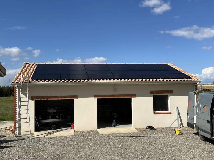 Mise en place panneaux solaires Muret